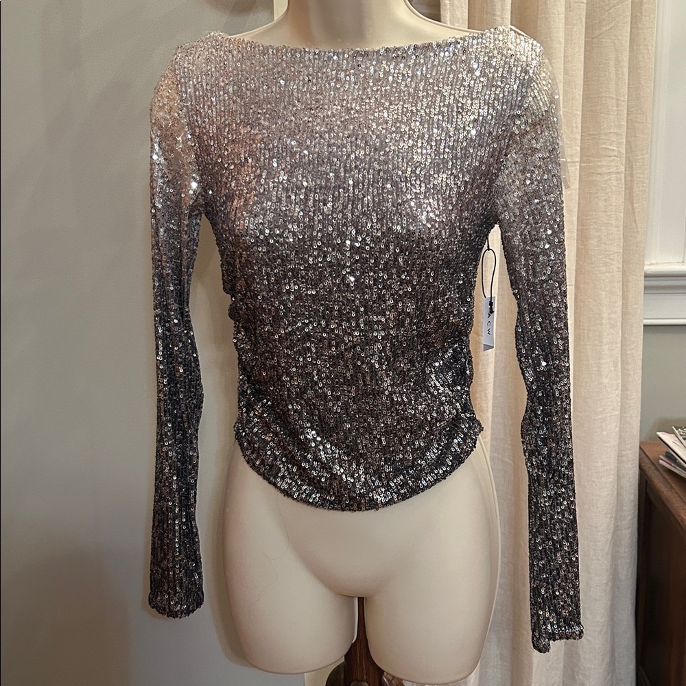 Ardene Ombré Sequin Blouse